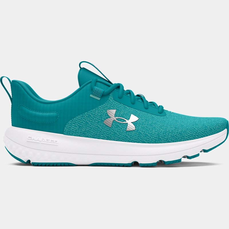 Women's  Under Armour  Charged Revitalize Running Shoes Circuit Teal / Halo Gray / Metallic Silver 8
